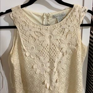 Lace dress - cream